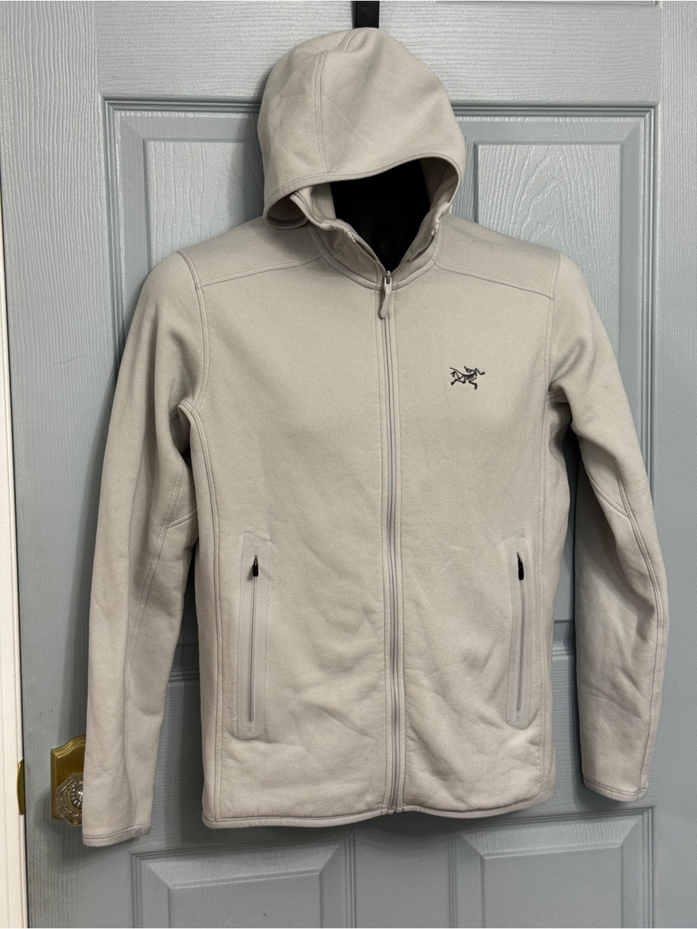 Arcteryx Men’s Kyanite Hoody Full Zip Jacket Small Lt Gray Solitude Lightweight